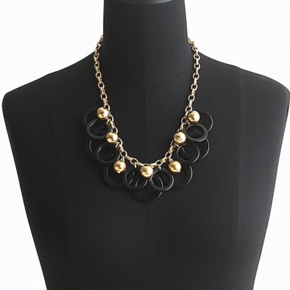 J.crew Beaded hoop necklace, NWT, Pink - Picture 3 of 8